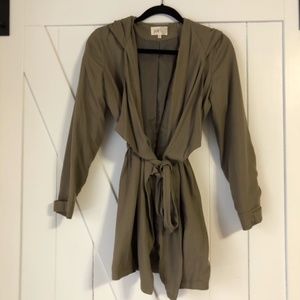 Olive Wrap Coat